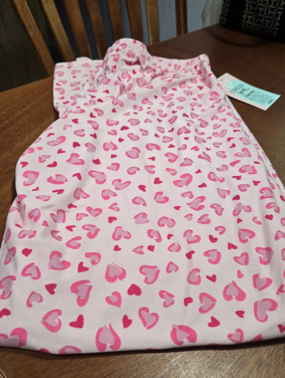 Pink Heart-Print Ladiss Pajama Panys - Soft Sleepwear